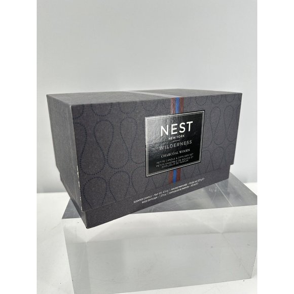 Nest Other - Nest Wilderness Charcoal Wood Petite Candle & Diffuser | 127g & 40ml (B-2)